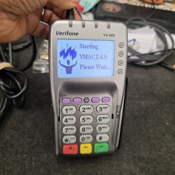Verifone VX805 CTLS Credit Card Terminal Machine with Internet Cord Tested - Picture 3 of 5